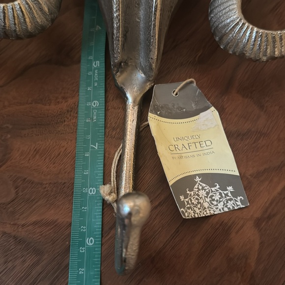 Ram Skull Wall Hook - Picture 2 of 3